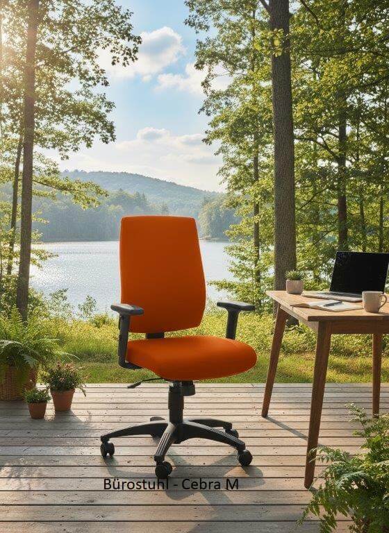 Cebra Bürostuhl dunkelorange ergonomisch
